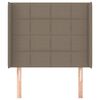 vidaXL &Kappa;&epsilon;&phi;&alpha;&lambda;ά&rho;&iota; &mu;&epsilon; &Pi;&tau;&epsilon;&rho;ύ&gamma;&iota;&alpha; Taupe 93x16x118/128 &epsilon;&kappa;. &Upsilon;&phi;&alpha;&sigma;&mu;ά&tau;&iota;&nu;&omicron;