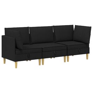 vidaXL &Sigma;&epsilon;&tau; &Epsilon;&pi;ί&pi;&lambda;&omega;&nu; &Sigma;&alpha;&lambda;&omicron;&nu;&iota;&omicron;ύ &mu;&epsilon; &mu;&alpha;&xi;&iota;&lambda;ά&rho;&iota; 3 pcs &Mu;&alpha;ύ&rho;&omicron; Ύ&phi;&alpha;&sigma;&mu;&alpha;