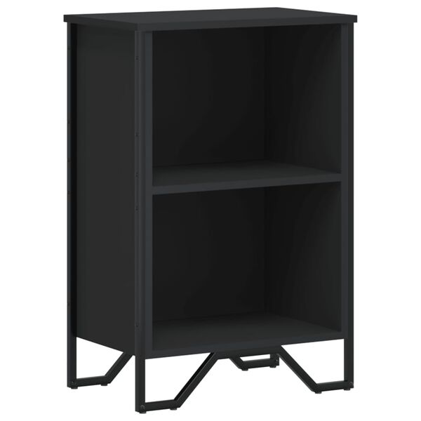 vidaXL Βιβλιοθήκη Μαύρη 50x31x74,5 εκ. από Επεξεργασμένο Ξύλο