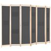 vidaXL Διαχωριστικό Δωματίου με 6 Πάνελ Γκρι 240x170x4 εκ. Υφασμάτινο