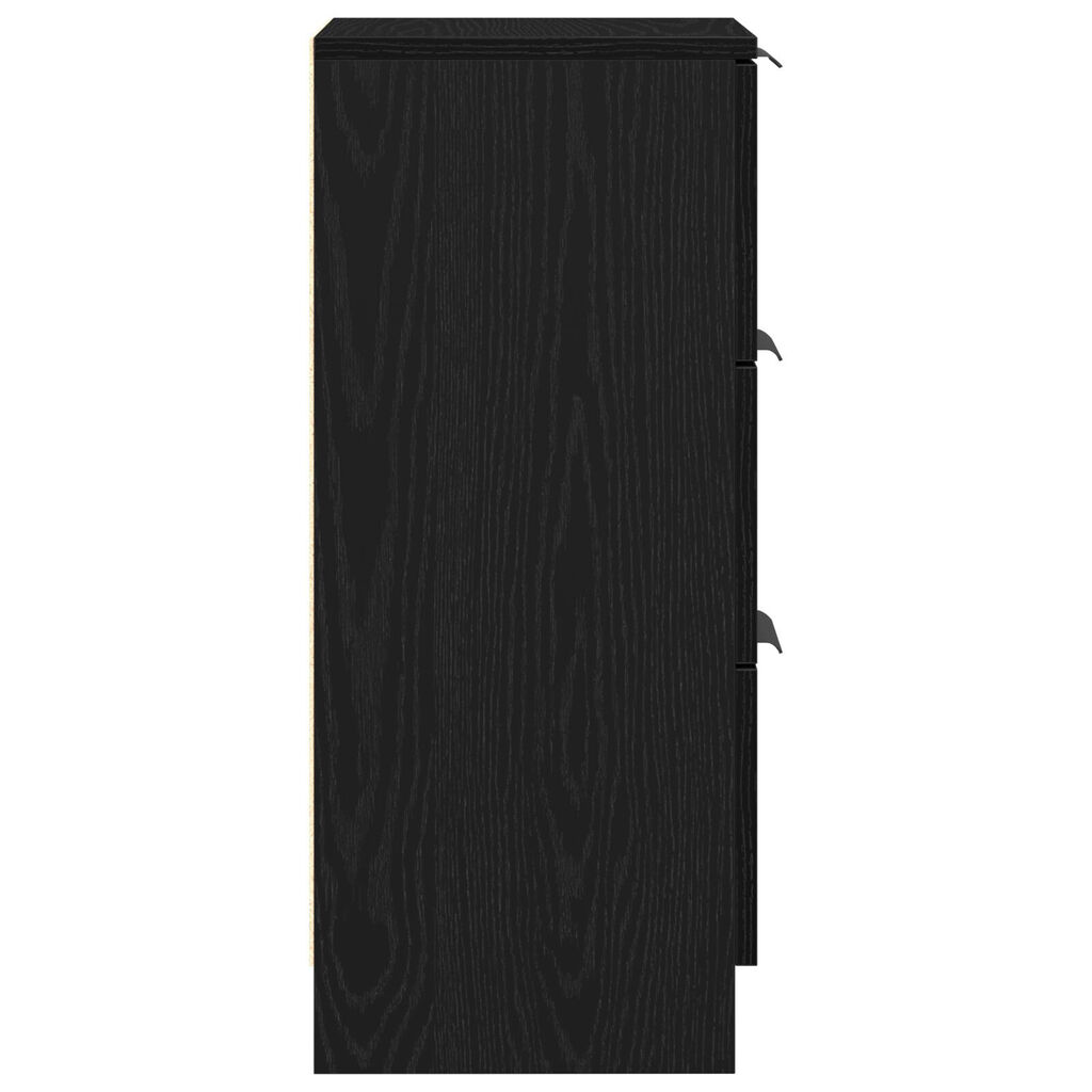 vidaXL Μαύρος Διορθωτής 30x30x70 εκ. Κατασκευασμένος από Επεξεργασμένο Ξύλο