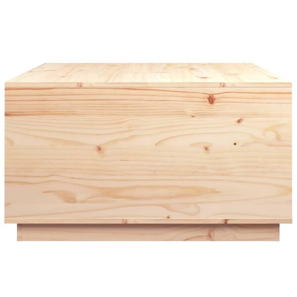 vidaXL Τραπεζάκι Σαλονιού 80 x 80 x 45 εκ. από Μασίφ Ξύλο Πεύκου