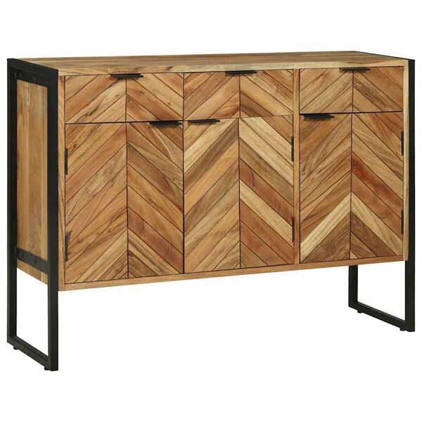 vidaXL Πλαϊνό Γραφείο Καφέ 100 x 30 x 75 εκ Μασίφ ξύλο ακακίας