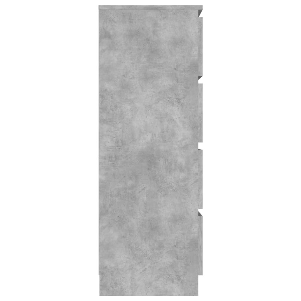vidaXL Συρταριέρα Γκρι Σκυροδέματος 60x35x98,5 εκ. Επεξεργασμένο Ξύλο