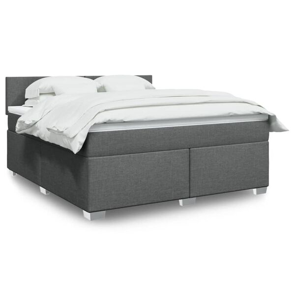 vidaXL &Kappa;&rho;&epsilon;&beta;ά&tau;&iota; Boxspring &mu;&epsilon; &Sigma;&tau;&rho;ώ&mu;&alpha; &Sigma;&kappa;&omicron;ύ&rho;&omicron; &Gamma;&kappa;&rho;&iota; 180x200 &epsilon;&kappa; &Upsilon;&phi;&alpha;&sigma;&mu;ά&tau;&iota;&nu;