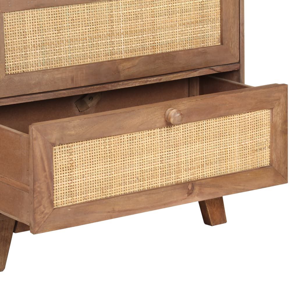vidaXL Ντουλάπι 61 x 35 x 76 εκ. από Μασίφ Ξύλο Μάνγκο