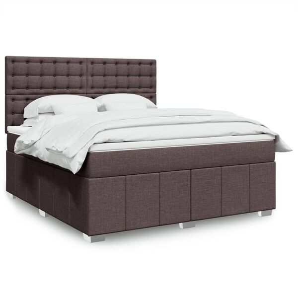 vidaXL &Kappa;&rho;&epsilon;&beta;ά&tau;&iota; Boxspring &mu;&epsilon; &Sigma;&tau;&rho;ώ&mu;&alpha; &Sigma;&kappa;&omicron;ύ&rho;&omicron; &Kappa;&alpha;&phi;έ 180x200 &epsilon;&kappa; &Upsilon;&phi;&alpha;&sigma;&mu;ά&tau;&iota;&nu;&omicron;