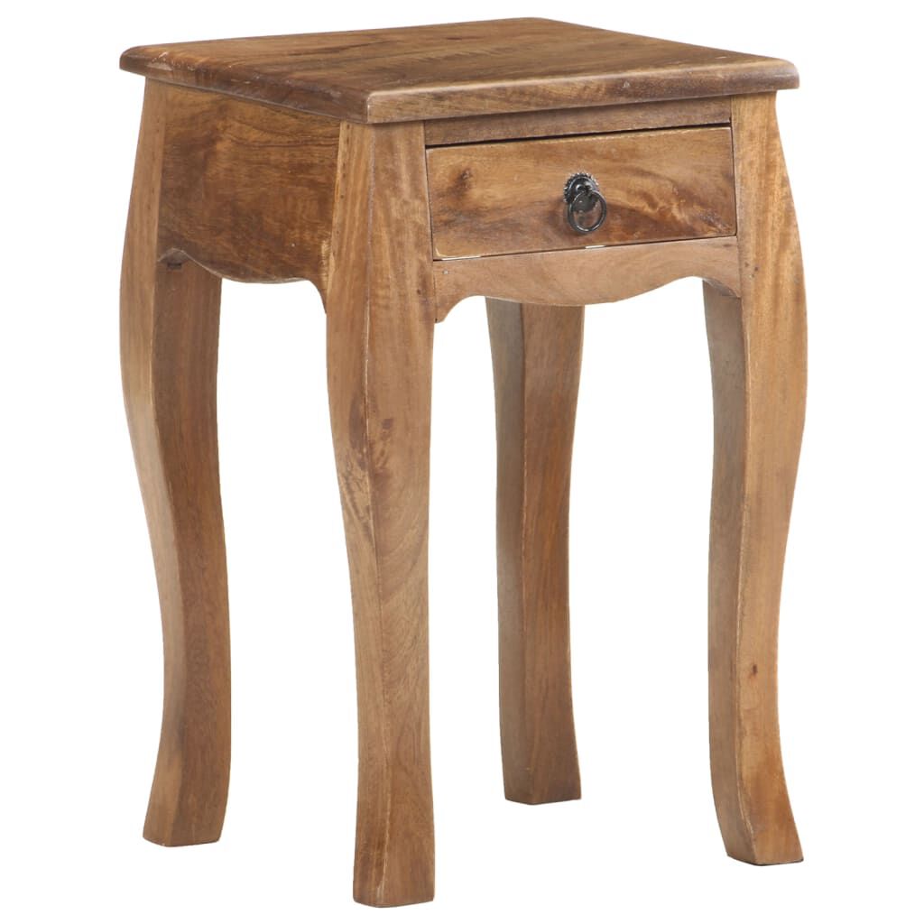 vidaXL Κομοδίνο 28 x 28 x 46 εκ. από Μασίφ Ξύλο Μάνγκο