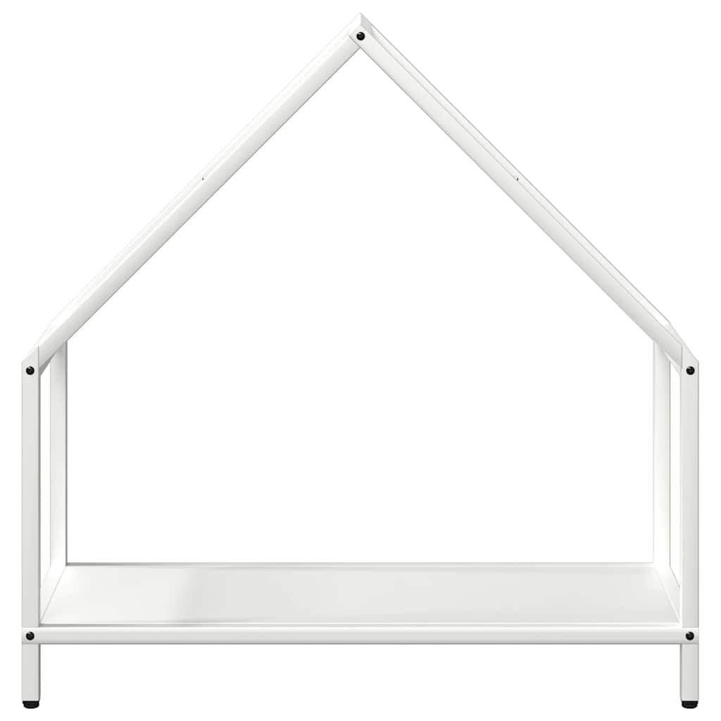 vidaXL Ράφι για καυσόξυλα Λευκό 60x25x60 cm Ατσάλι ψυχρής έλασης