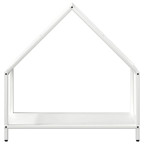 vidaXL Ράφι για καυσόξυλα Λευκό 60x25x60 cm Ατσάλι ψυχρής έλασης