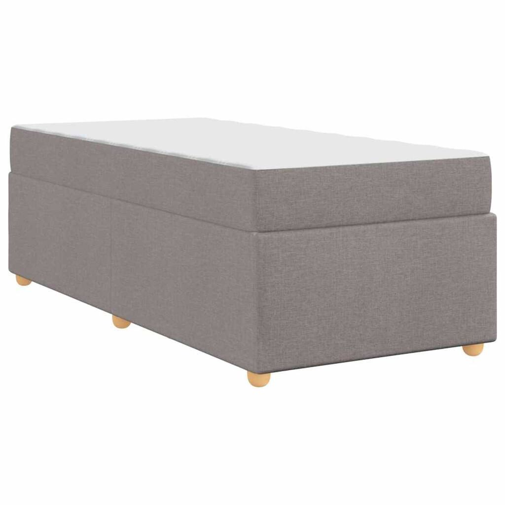 vidaXL Σκελετός κρεβατιού με στρώμα Άλλο Taupe 90 x 200 cm ύφασμα
