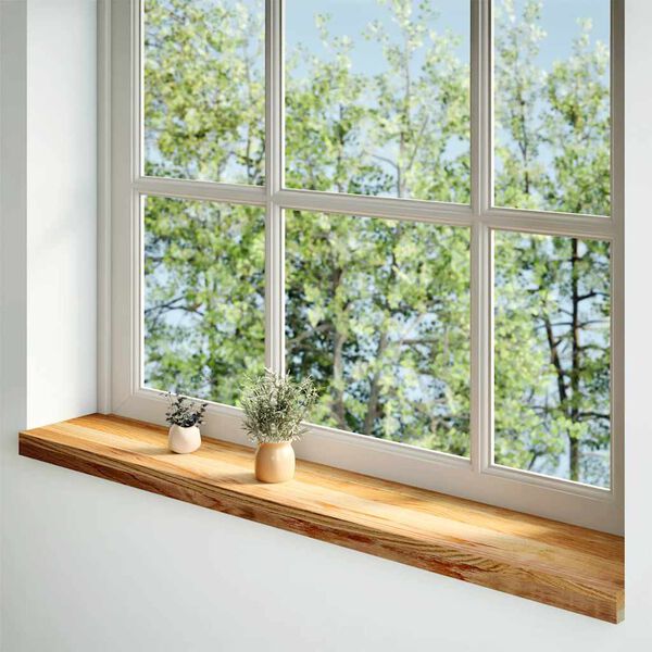vidaXL Περβάζια παραθύρων 2 τεμ. Αν. Καφέ 110x20x2εκ. Μασίφ Ξύλο Δρυός