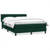 vidaXL Box Spring &kappa;&rho;&epsilon;&beta;ά&tau;&iota; &mu;&epsilon; &sigma;&tau;&rho;ώ&mu;&alpha; &sigma;&kappa;&omicron;ύ&rho;&omicron; &pi;&rho;ά&sigma;&iota;&nu;&omicron; 160x220cm &Beta;&epsilon;&lambda;&omicron;ύ&delta;&iota;&nu;&omicron;