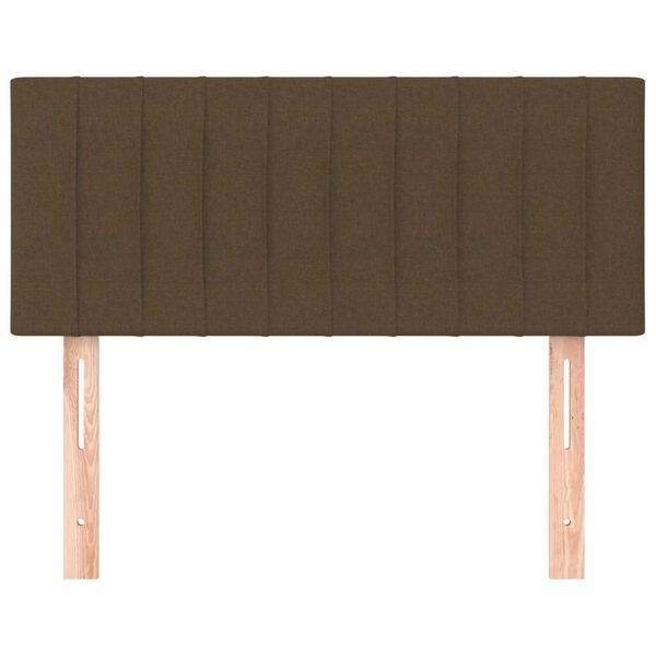 vidaXL Κεφαλάρι Κρεβατιού Σκούρο Καφέ 80 x 5 x 78/88 εκ. Υφασμάτινο