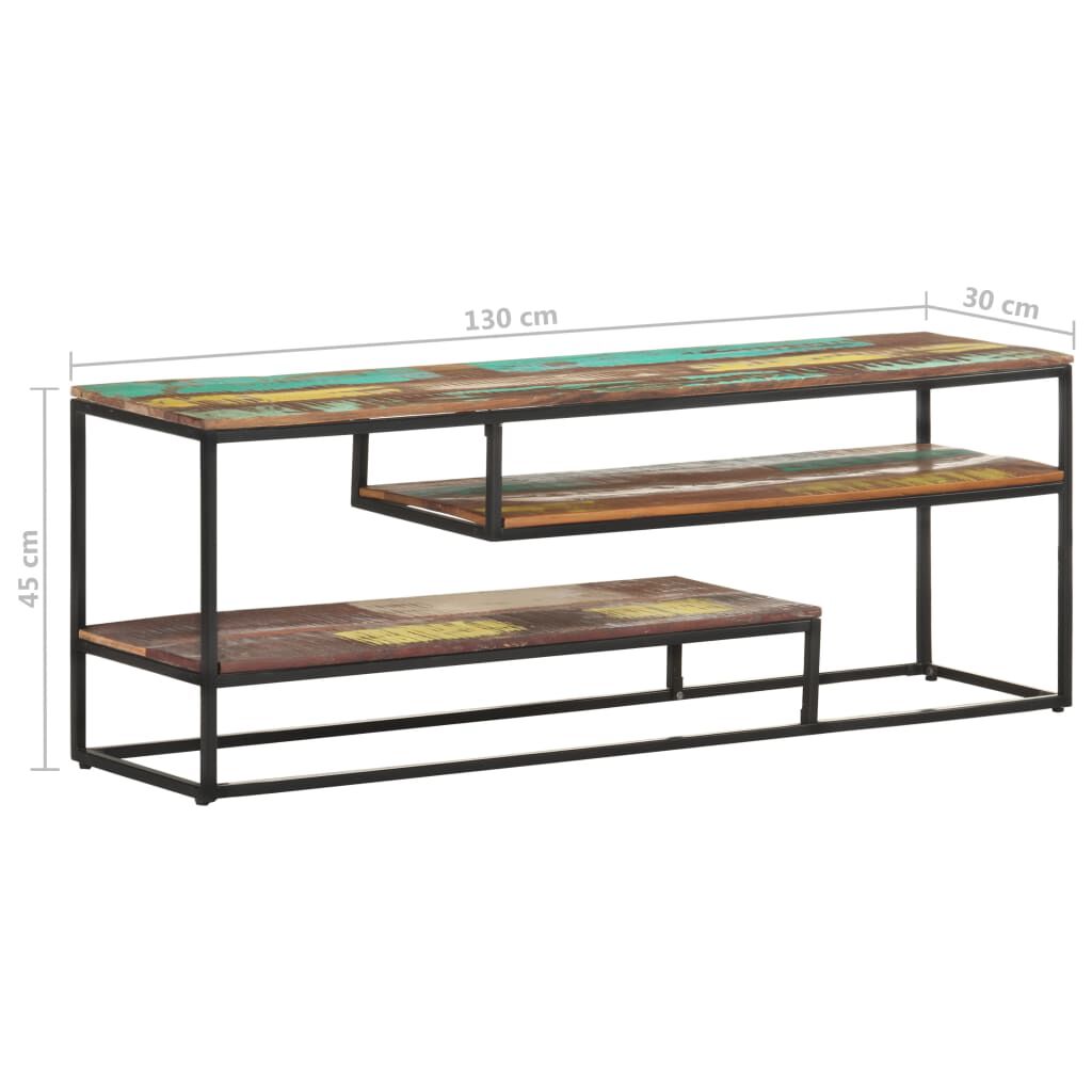 vidaXL Έπιπλο Τηλεόρασης 130 x 30 x 45 εκ. από Μασίφ Ανακυκλωμένο Ξύλο