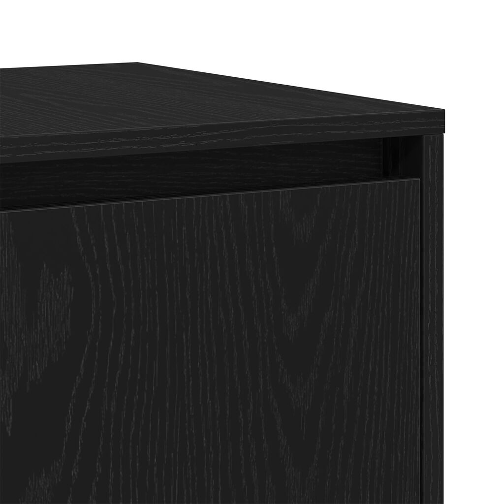 vidaXL Μαύρος Δρυς Μπουφέ Μαύρος δρυς Ξύλο 120 x 41 x 75 εκ. Μοντέρνος