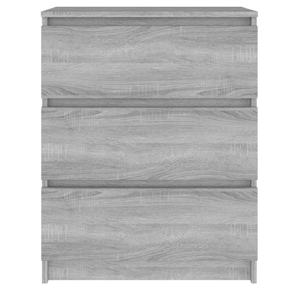 vidaXL Συρταριέρα Γκρι Sonoma 60 x 35 x 76 εκ. από Επεξεργασμένο Ξύλο