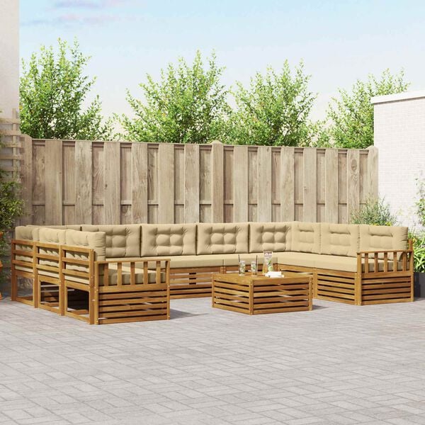 vidaXL &Sigma;&epsilon;&tau; &Kappa;&alpha;&nu;&alpha;&pi;έ 10 pcs &Phi;&upsilon;&sigma;&iota;&kappa;ό &kappa;&alpha;&iota; &Mu;&pi;&epsilon;&zeta; &Sigma;&tau;&epsilon;&rho;&epsilon;ό &Xi;ύ&lambda;&omicron; &Alpha;&kappa;&alpha;&kappa;ί&alpha;&sigmaf;