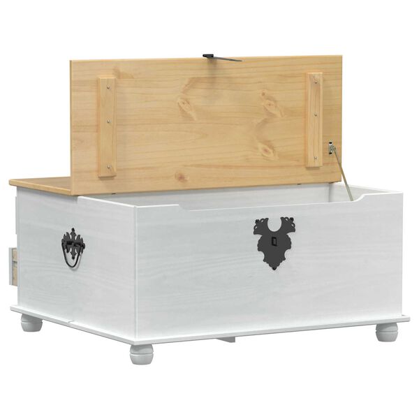 vidaXL storage box &mu;&epsilon; &rho;ά&phi;&iota; &Lambda;&epsilon;&upsilon;&kappa;ό 90 x78 x 45 &epsilon;&kappa; &Sigma;&tau;&epsilon;&rho;&epsilon;ά &xi;&upsilon;&lambda;&epsilon;ί&alpha; &pi;&epsilon;ύ&kappa;&omicron;&upsilon;