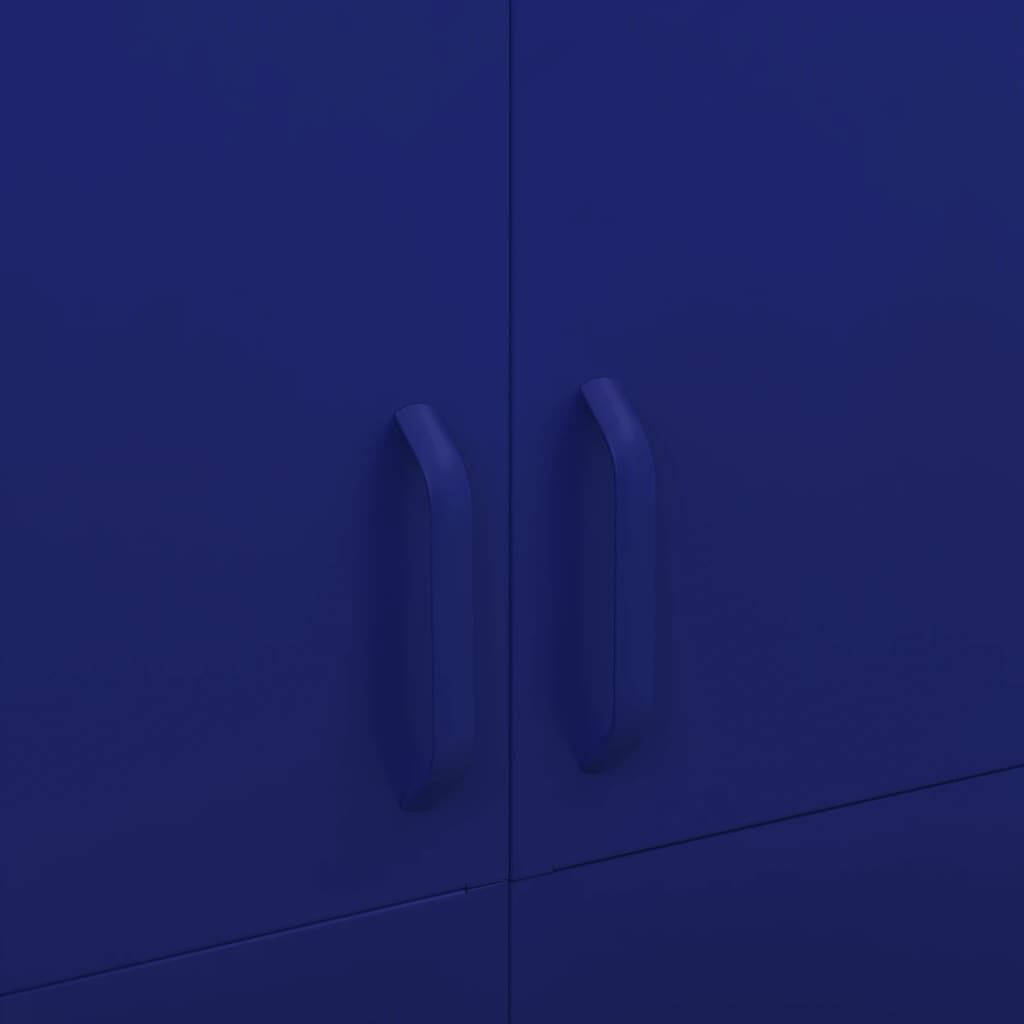 vidaXL Ντουλάπα Ναυτικό Μπλε 90 x 50 x 180 εκ. από Ατσάλι