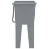 vidaXL Νιπτήρας Πλύσης Ρούχων Γκρι 59x41x75 εκ. από Ρητίνη