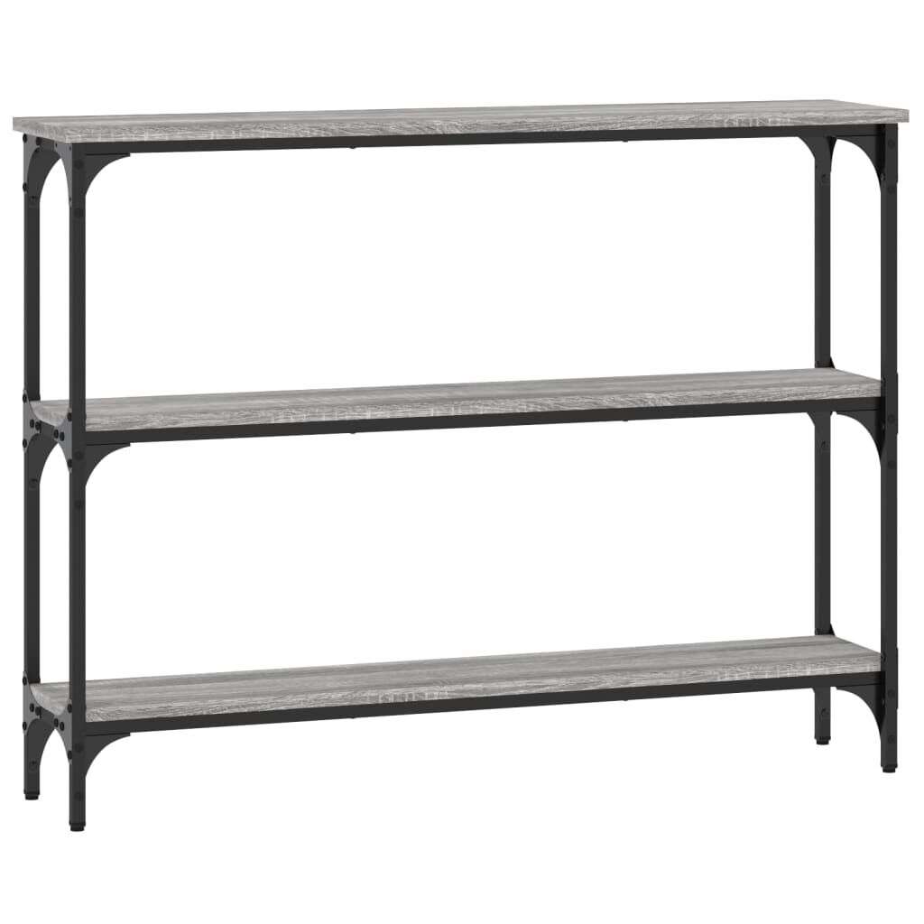 vidaXL Τραπέζι Κονσόλα Γκρι Sonoma 100x22,5x75 εκ. Επεξεργασμένο Ξύλο