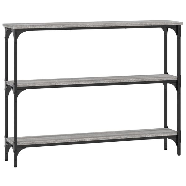 vidaXL Τραπέζι Κονσόλα Γκρι Sonoma 100x22,5x75 εκ. Επεξεργασμένο Ξύλο
