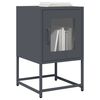 vidaXL Κομοδίνο Ανθρακί 36x39x60,5 cm από χάλυβα ψυχρής έλασης