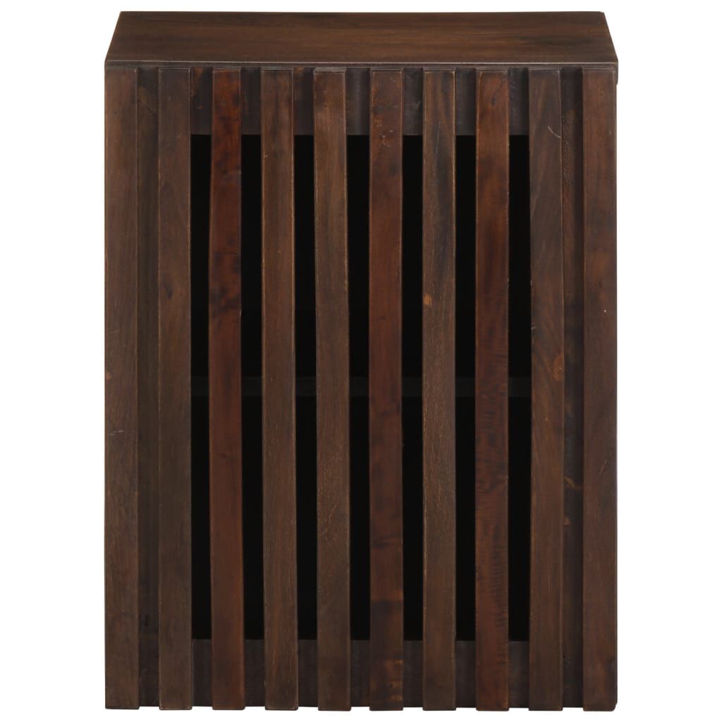 vidaXL Ντουλάπι Μπάνιου Επιτοίχιο Καφέ 38x34x48 εκ. Μασίφ Ξύλο Μάνγκο