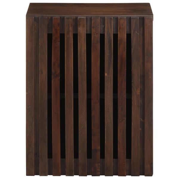 vidaXL Ντουλάπι Μπάνιου Επιτοίχιο Καφέ 38x34x48 εκ. Μασίφ Ξύλο Μάνγκο