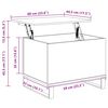 vidaXL Τραπεζάκι Σαλονιού Γκρι Sonoma 60x44,5x45εκ. Επεξεργασμένο Ξύλο