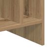 vidaXL Ντουλάπι δίσκων βινυλίου με ράφι Artisan Oak 78,5 x 35 x 45 εκ