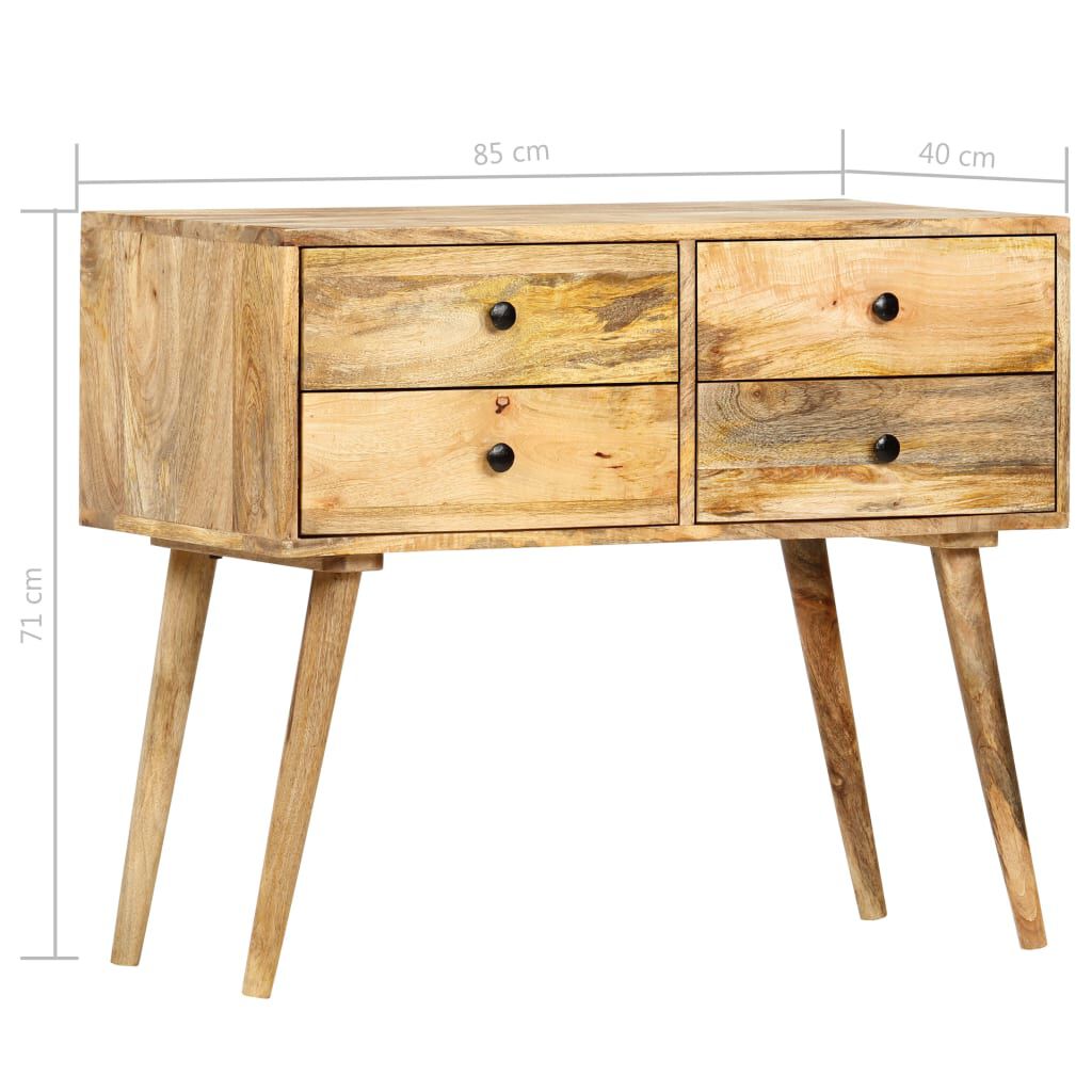 vidaXL Συρταριέρα 85 x 40 x 71 εκ. από Μασίφ Ξύλο Μάνγκο