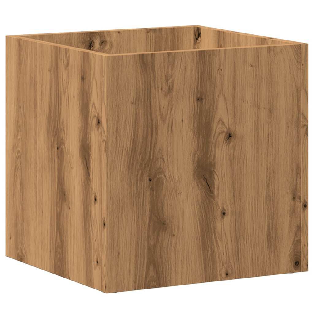 vidaXL Κουτί γλάστρας Artisan Oak 40x40x40 cm Κατασκευασμένο ξύλο