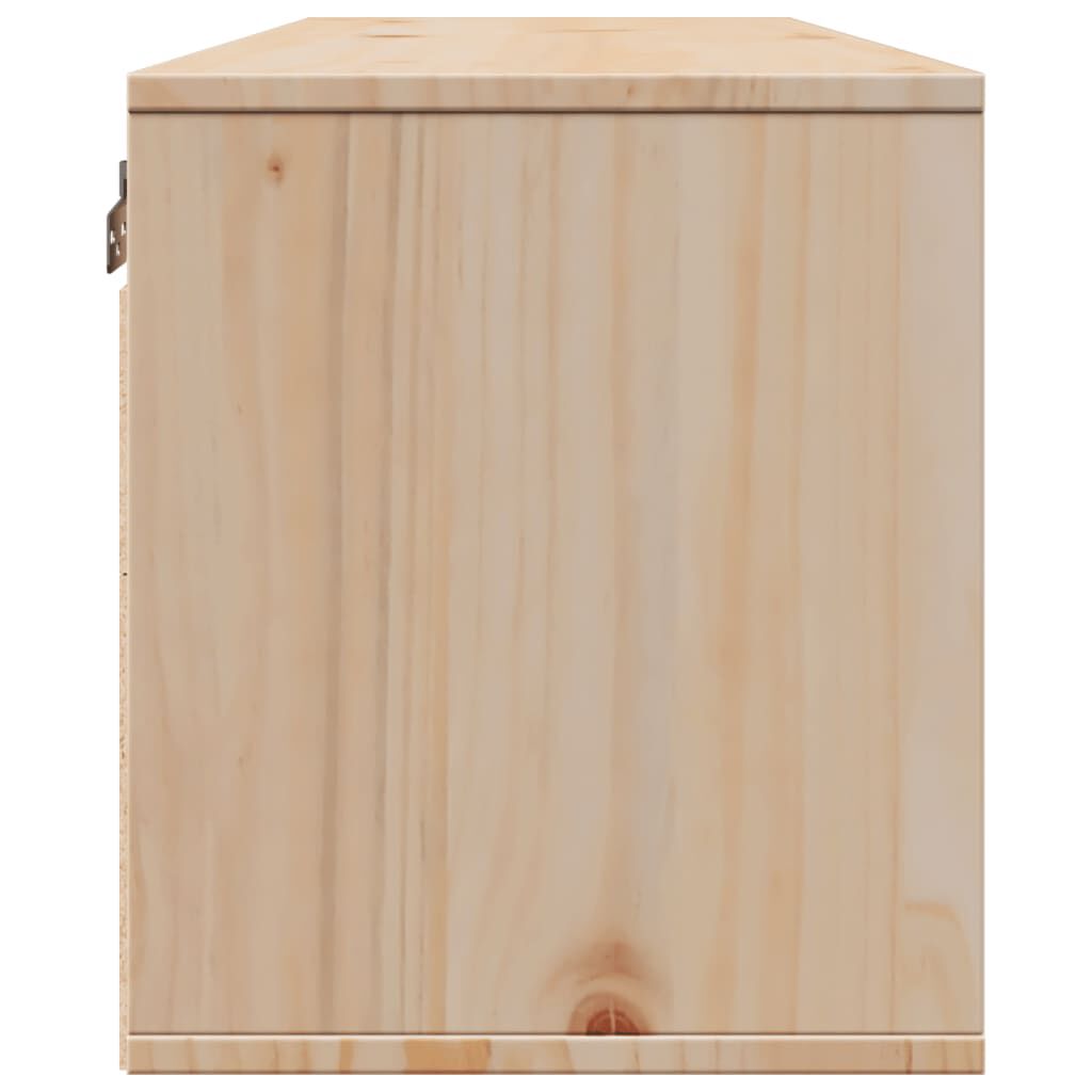 vidaXL Ντουλάπι Τοίχου 100 x 30 x 35 εκ. από Μασίφ Ξύλο Πεύκου