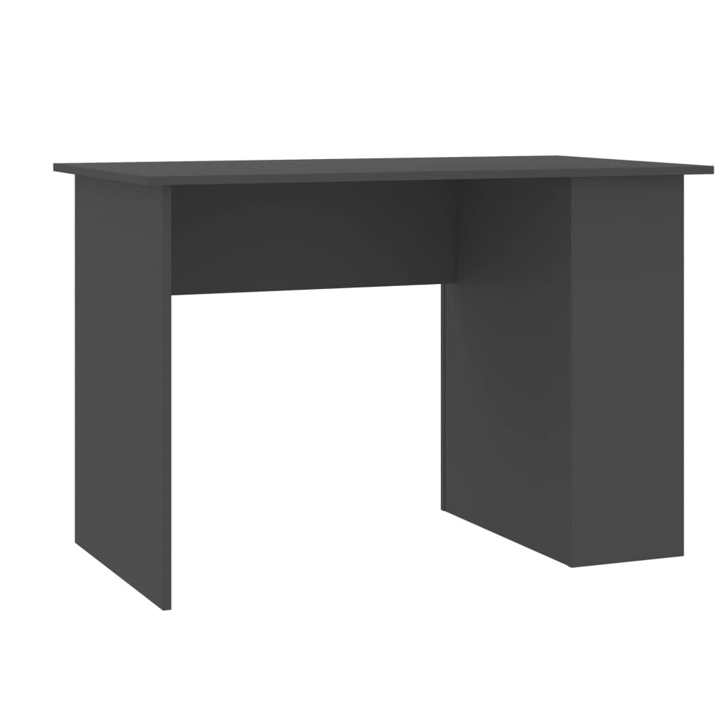 vidaXL Γραφείο Γκρι 110 x 60 x 73 εκ. από Μοριοσανίδα