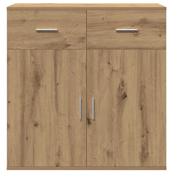 vidaXL Πλαϊνό γραφείο artisan δρυς 79 x 38 x 80 εκ Επεξεργασμένο ξύλο