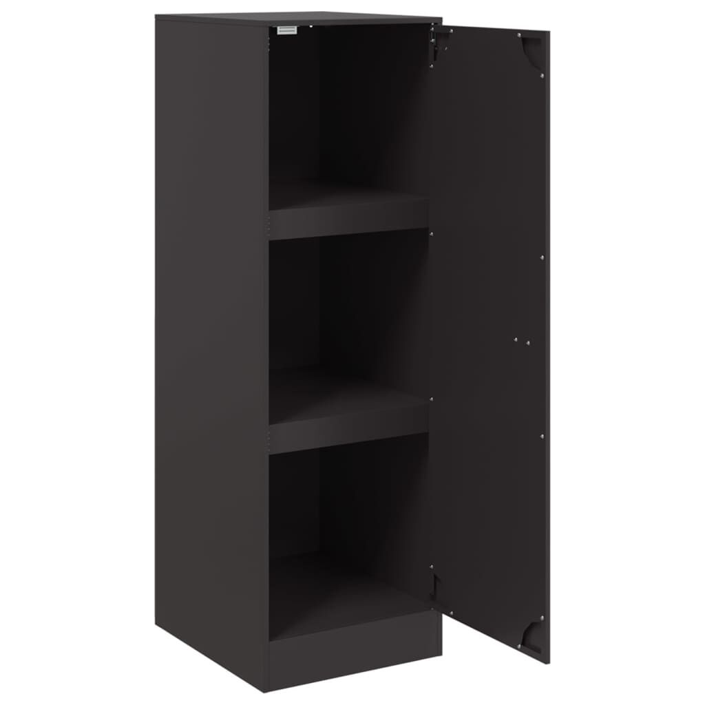vidaXL Ντουλάπι Μαύρο 34,5x39x107 εκ. από Ατσάλι