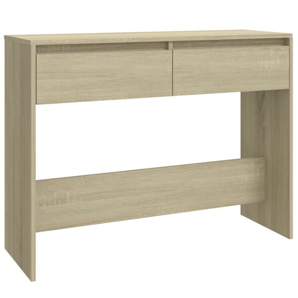 vidaXL Τραπέζι Κονσόλα Sonoma Δρυς 100x35x76,5 εκ. Επεξεργασμένο Ξύλο