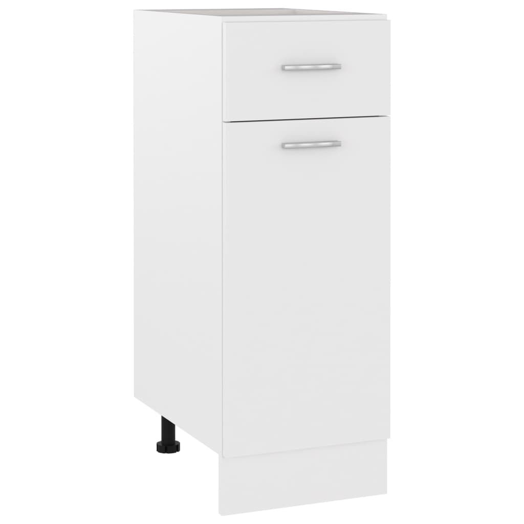 vidaXL Ντουλάπι με Συρτάρι Lyon Λευκό 30x46x81,5 εκ. Επεξ. Ξύλο