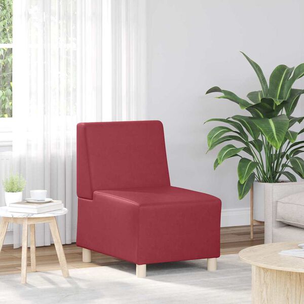 vidaXL Μοναδικός Καναπές χωρίς Χερούλια 2 pcs Κόκκινο 55 x 74 x 82 εκ.