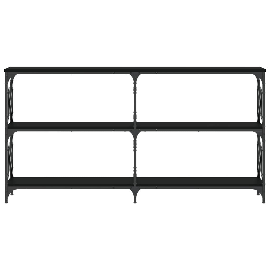 vidaXL Τραπέζι Κονσόλα Μαύρο 156x28x80,5 εκ. Επεξεργασμένο Ξύλο