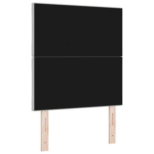 vidaXL LED Κεφαλάρι Σχεδίαση Διαμαντιών Γκρι 80 εκ, Βελούδο