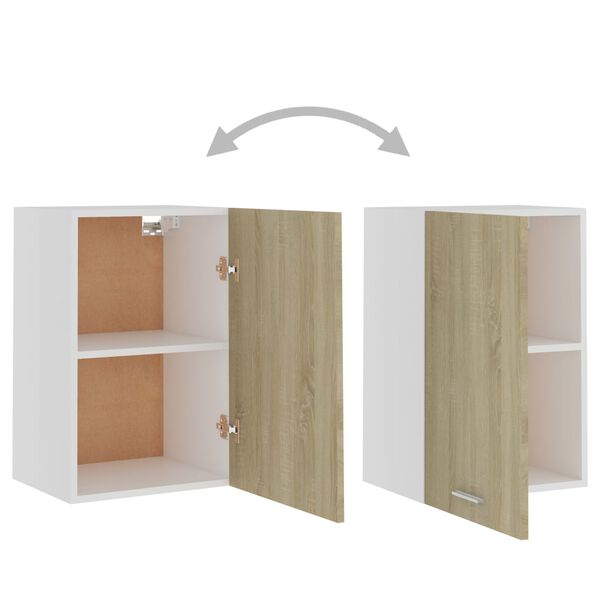 vidaXL Ντουλάπι Κρεμαστό Lyon Sonoma Δρυς 39,5x31x60εκ. από Επεξ. Ξύλο