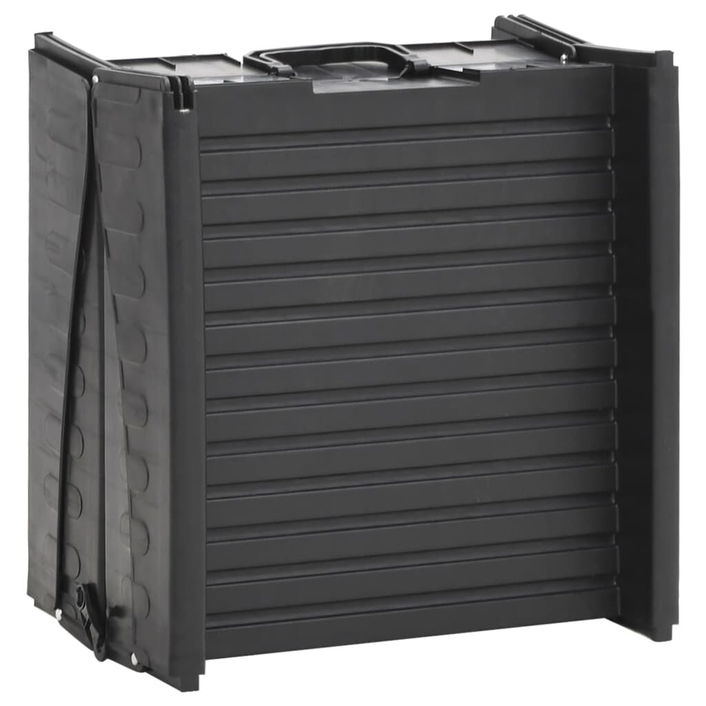 vidaXL Ράμπα Σκύλου Πτυσσόμενη Μαύρη 153 x 40 x 12,5 εκ. από Πλαστικό