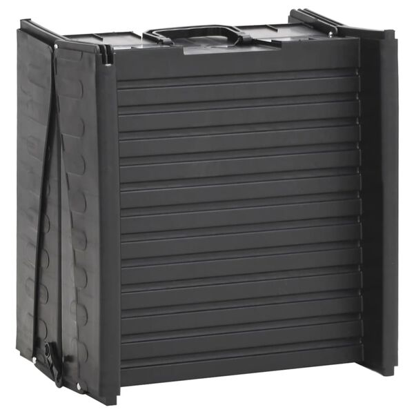 vidaXL Ράμπα Σκύλου Πτυσσόμενη Μαύρη 153 x 40 x 12,5 εκ. από Πλαστικό