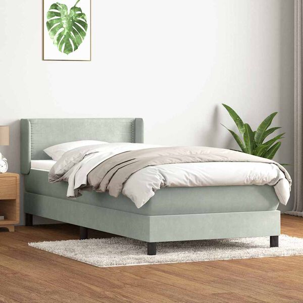 vidaXL &Kappa;&rho;&epsilon;&beta;ά&tau;&iota; Boxspring &mu;&epsilon; &Sigma;&tau;&rho;ώ&mu;&alpha; &Alpha;&nu;&omicron;&iota;&chi;&tau;ό &Gamma;&kappa;&rho;&iota; 80x210 &epsilon;&kappa;. &Beta;&epsilon;&lambda;&omicron;ύ&delta;&iota;&nu;&omicron;