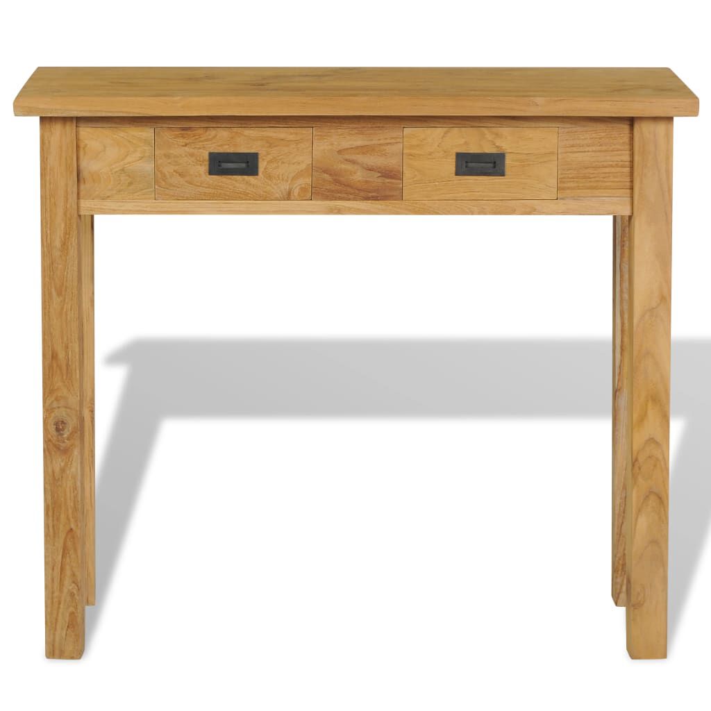 vidaXL Τραπέζι Κονσόλα 90 x 30 x 80 εκ. από Μασίφ Ξύλο Teak