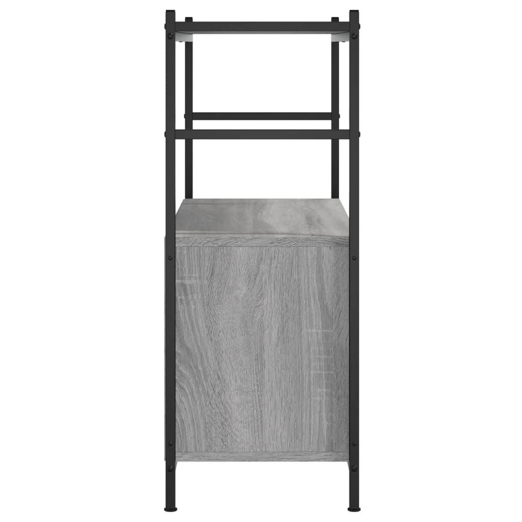 vidaXL Βιβλιοθήκη Γκρι Sonoma 80x30x78,5 εκ. από Επεξεργασμένο Ξύλο