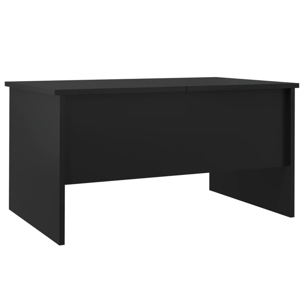 vidaXL Τραπεζάκι Σαλονιού Μαύρο 80x50x42,5εκ. Επεξεργασμένο Ξύλο